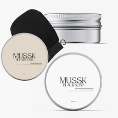 Komplekts Mussk: Black Soap (200 ml) + Shea Butter (50 ml) + Kessa glove cena un informācija | Ķermeņa krēmi, losjoni | 220.lv
