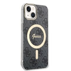 Чехол Guess 4G IML MagSafe Compatible Case для iPhone 14, черный цена и информация | Чехлы для телефонов | 220.lv