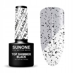 Bерхнее покрытие Sunone Top Shimmer Black 5г цена и информация | Лаки для ногтей, укрепители | 220.lv