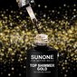 Gela laka - virskārta, Sunone Top Shimmer Gold, 5 g cena un informācija | Nagu lakas, stiprinātāji | 220.lv