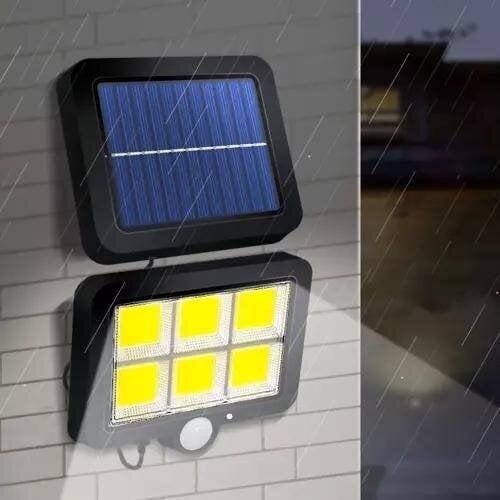 Āra lampa ar saules bateriju un tālvadības pulti 120 COB LED цена и информация | Āra apgaismojums | 220.lv