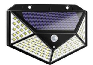 100 LED saules lampa ar kustības sensoru цена и информация | Уличное освещение | 220.lv