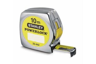 Рулетка STANLEY POWERLOCK, 10 м x 25 мм  цена и информация | Механические инструменты | 220.lv