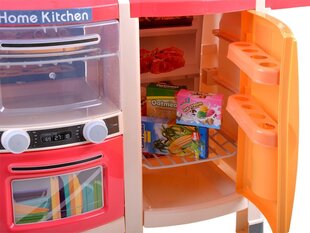 Liela bērnu virtuve ar ledusskapi un cepeškrāsni - efekti un piederumi 65 gab. цена и информация | Игрушки для девочек | 220.lv