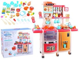 Большая детская мини-кухня с холодильником и духовкой - эффекты и аксессуары 65 шт. цена и информация | Игрушки для девочек | 220.lv