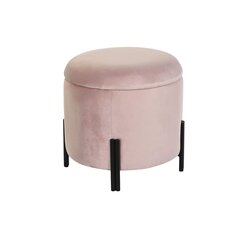 подставка для ног DKD Home Decor Чёрный Розовый Металл полиэстер (42 x 42 x 42 cm) цена и информация | Кресла-мешки и пуфы | 220.lv