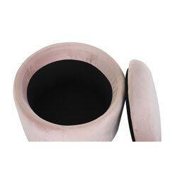 подставка для ног DKD Home Decor Чёрный Розовый Металл полиэстер (42 x 42 x 42 cm) цена и информация | Кресла-мешки и пуфы | 220.lv
