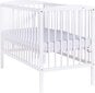 Bērnu gultiņa, 124x65x88 cm, balta cena un informācija | Zīdaiņu gultas | 220.lv