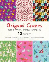 Origami Cranes Gift Wrapping Papers - 12 sheets: 18 x 24 inch (45 x 61 cm) High-Quality Wrapping Paper цена и информация | Книги о питании и здоровом образе жизни | 220.lv