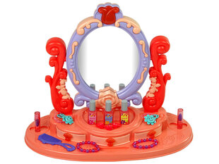 Большой современный косметический столик с зеркалом цена и информация | Игрушки для девочек | 220.lv