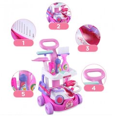 Tīrīšanas ratiņi bērniem Woopie, rozā krāsā cena un informācija | Rotaļlietas meitenēm | 220.lv