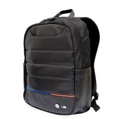 Backpack BMW BMBP15PUCARTCBK 16&quot; black|black Carbon&Nylon Tricolor BMW000515-0 цена и информация | Рюкзаки, сумки, чехлы для компьютеров | 220.lv