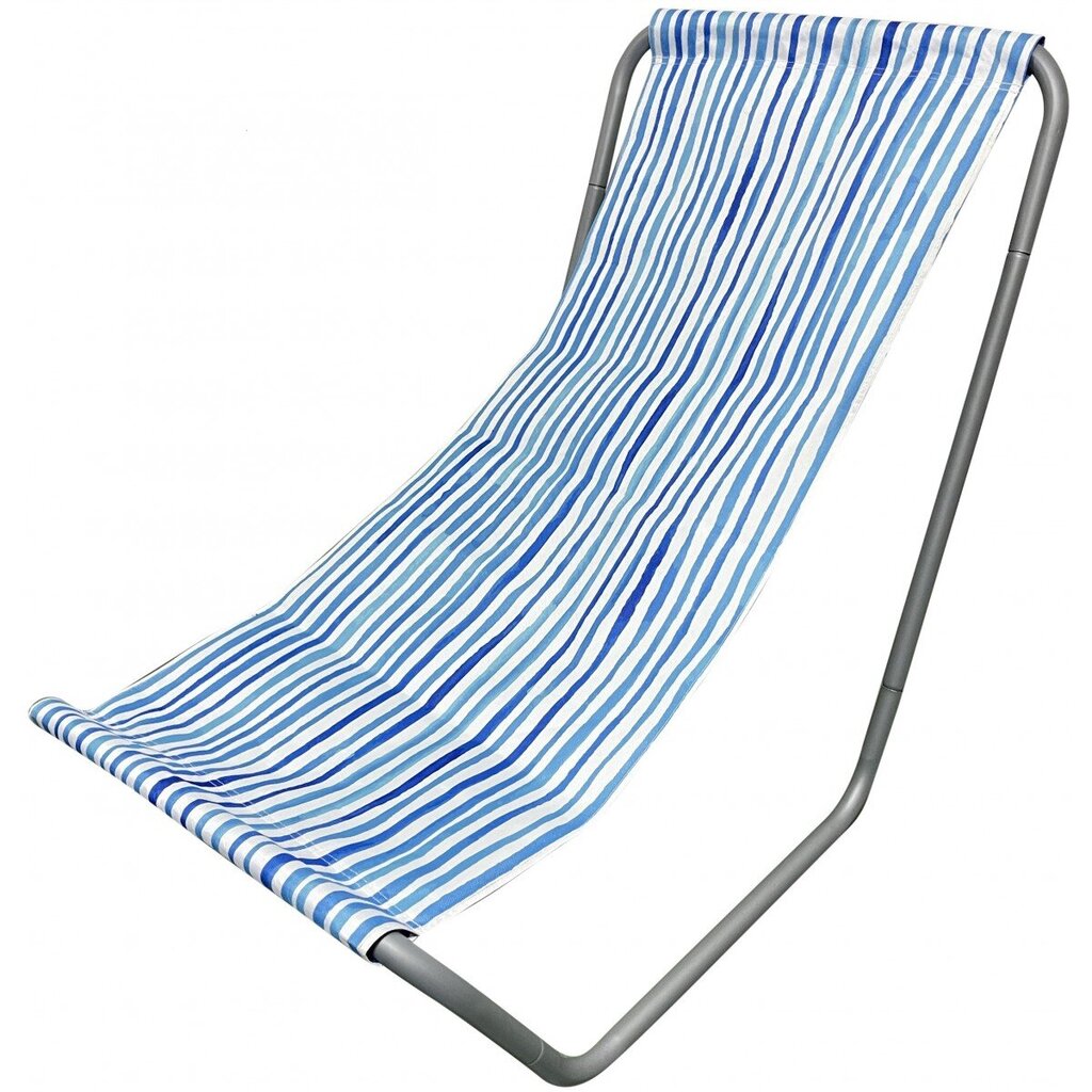 Saliekams pludmales un dārza atpūtas krēsls, zilas līnijas raksts cena un informācija |  Tūrisma mēbeles | 220.lv