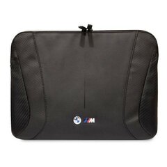 Sleeve BMW BMCS14SPCTFK 14&quot; black|black Carbon&Perforated BMW000523-0 цена и информация | Рюкзаки, сумки, чехлы для компьютеров | 220.lv