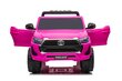 Toyota Hillux vienvietīgs elektromobilis, rozā krāsā cena un informācija | Bērnu elektroauto | 220.lv