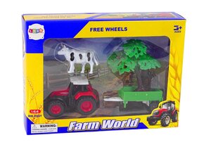 Traktors ar piekabi un govi cena un informācija | Rotaļlietas zēniem | 220.lv