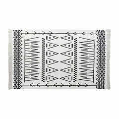 Ковер DKD Home Decor Чёрный Зигзаг Белый (120 x 180 x 0,7 cm) цена и информация | Ковры | 220.lv