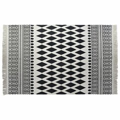 Ковер DKD Home Decor 160 x 250 x 0,7 cm Чёрный полиэстер Белый Ikat Boho цена и информация | Ковры | 220.lv