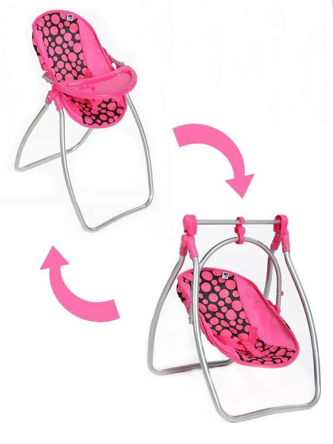 Barošanas krēsls lellēm Playto Isabella 49237, rozā cena un informācija | Rotaļlietas meitenēm | 220.lv