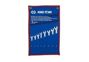 НАБОР ДЛИННЫХ КОМБИНИРОВАННЫХ КЛЮЧЕЙ KING TONY 8шт. 6-13мм КОРПУС цена и информация | King Tony Сантехника, ремонт, вентиляция | 220.lv