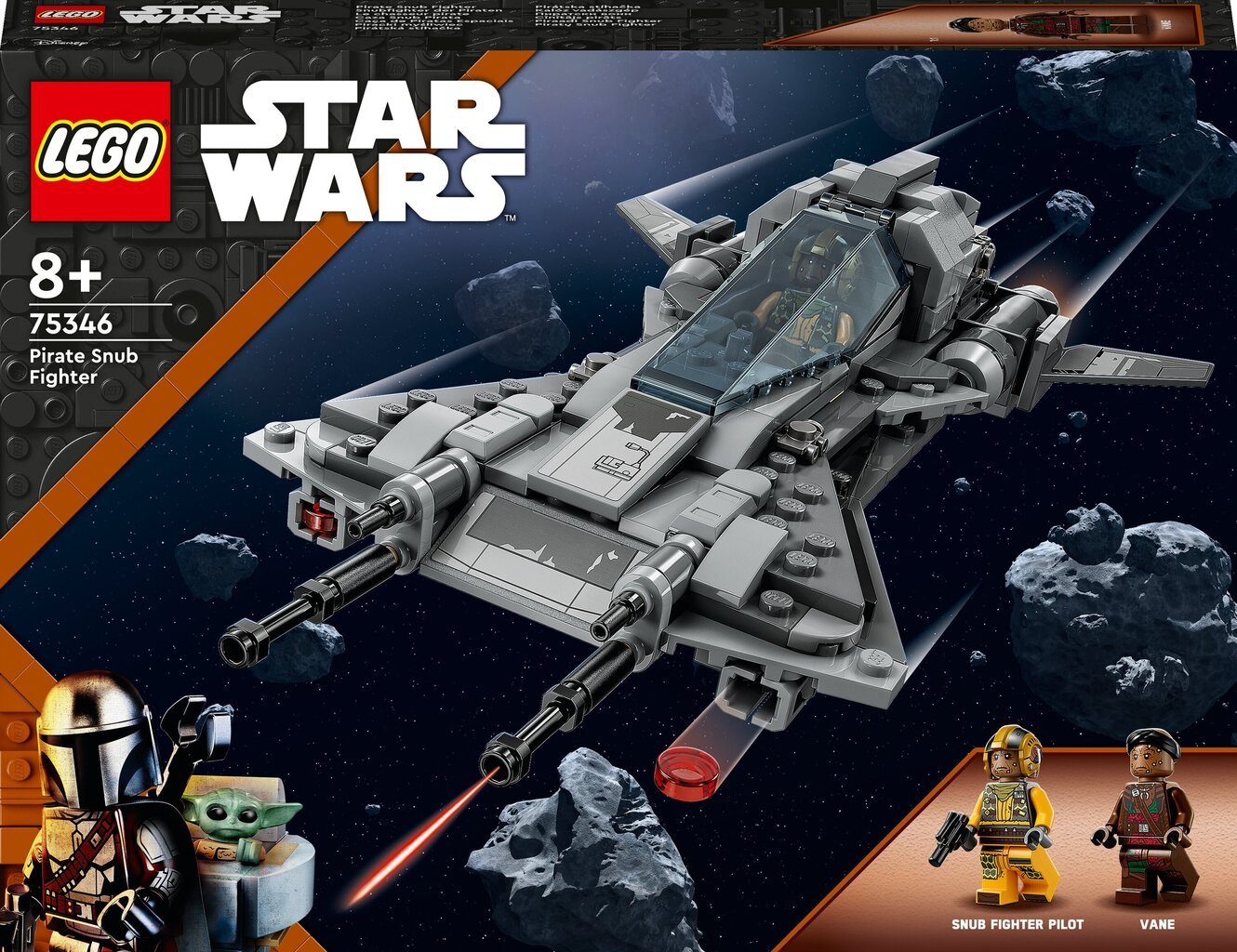 75346 LEGO® Star Wars Пиратский курносый истребитель цена | 220.lv