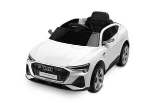 Vienvietīgs bērnu elektromobilis Toyz Audi E-tron Sportback, balts цена и информация | Электромобили для детей | 220.lv