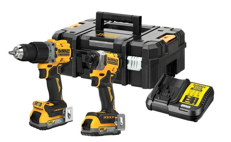 DEWALT KOMBINĒTAIS KOMPLEKTS 18V DCD805 TRIECIENA ATZINĀTĀJS + DCF850 SKRŪVGRIEZIS 2x1.7Ah POWERSTACK DCK2050E2T cena un informācija | Skrūvgrieži, urbjmašīnas | 220.lv