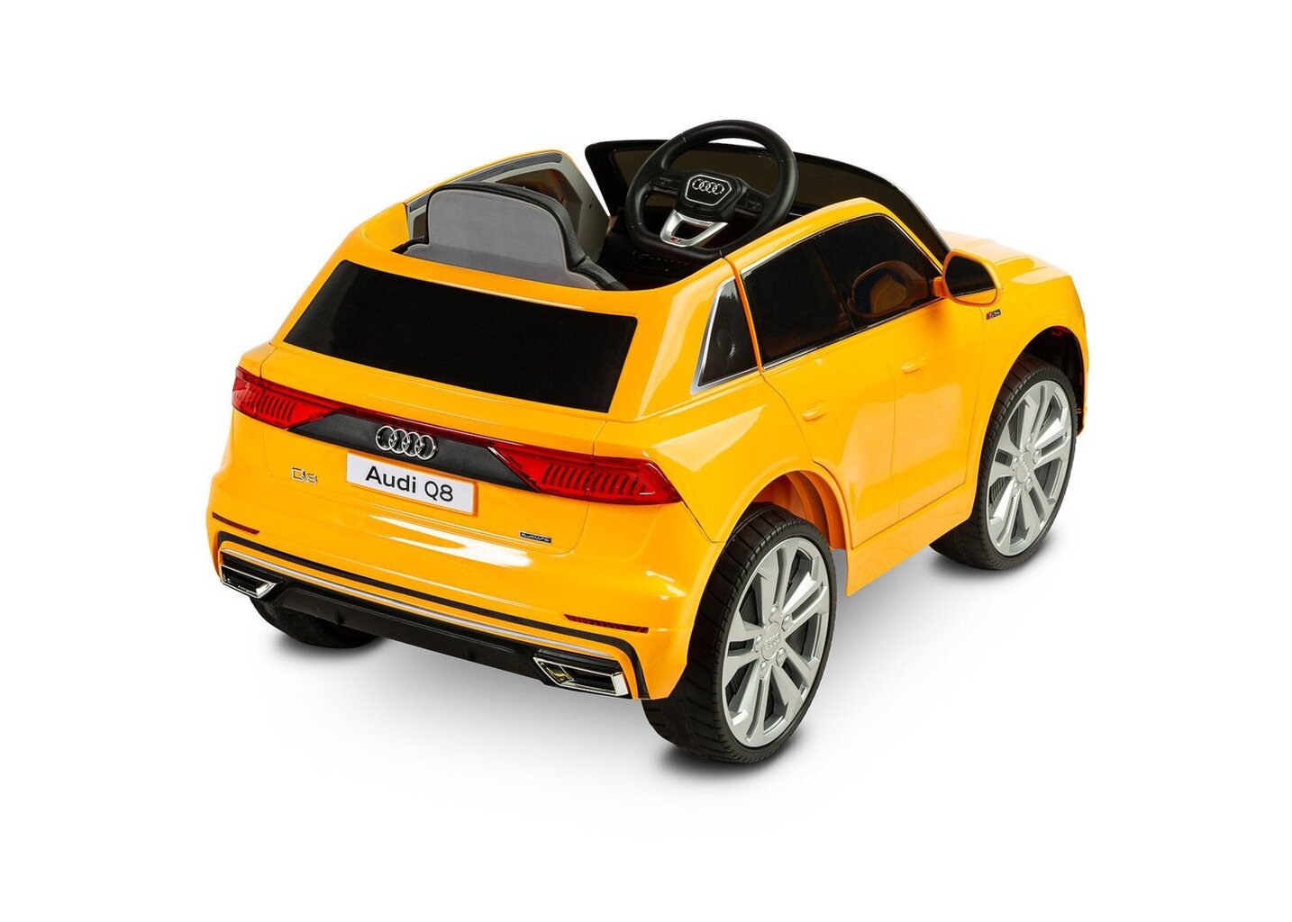 Vienvietīgs bērnu elektromobilis Toyz Audi RS Q8, dzeltens цена и информация | Bērnu elektroauto | 220.lv