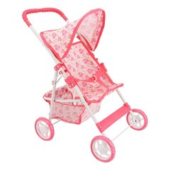 Кукольная коляска Baby Mix Terezka 49230, розовая цена и информация | Игрушки для девочек | 220.lv