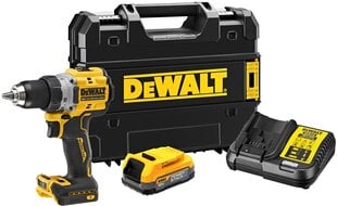 DEWALT ĀMURA URBIS 18V 90Nm 1x1.7Ah POWERSTACK BL TSTAK DCD805E1T цена и информация | Шуруповерты, дрели | 220.lv