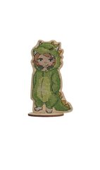 Набор для вышивания на деревянной основе Kind Fox by Wizardi KF022/121 цена и информация | Принадлежности для вышивания | 220.lv