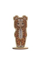 Набор для вышивания на деревянной основе Kind Fox by Wizardi KF022/124 цена и информация | Принадлежности для вышивания | 220.lv
