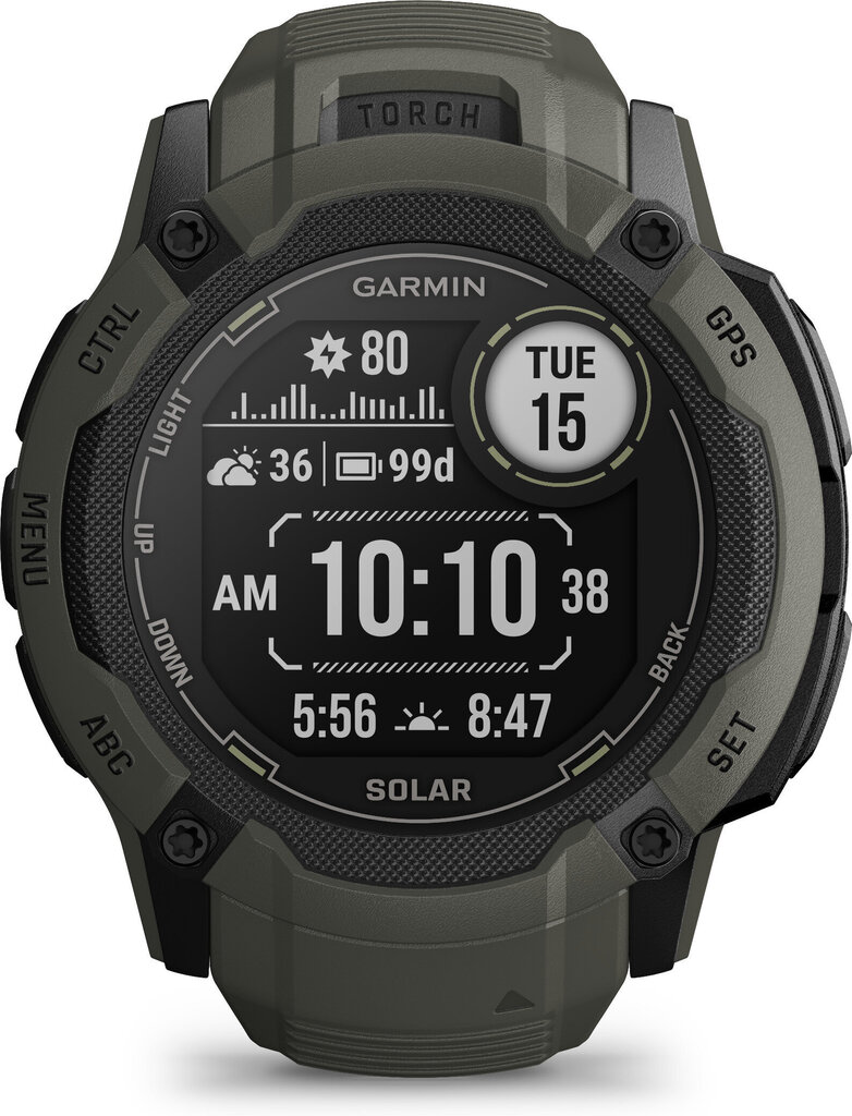 Garmin Instinct® 2X Solar Moss cena un informācija | Viedpulksteņi (smartwatch) | 220.lv