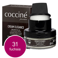 Apavu smēre ar sūkli (tumši rozā) - Coccine Cream Elegance, 50 ml cena un informācija | Līdzekļi apģērbu un apavu kopšanai | 220.lv