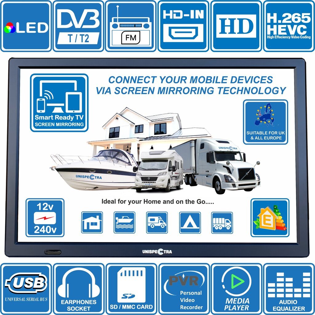 Unispectra 160T2MF-AB цена и информация | Televizori | 220.lv