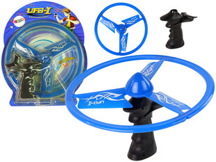Lidojošs disks Ufo Launcher, zils cena un informācija | Attīstošās rotaļlietas | 220.lv