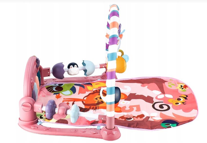 MalPlay interaktīvs rozā mācību paklājs cena un informācija | Rotaļlietas zīdaiņiem | 220.lv