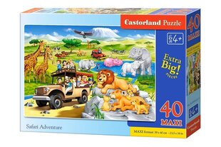 Puzle Castorland Safari Adventure, 40 daļas cena un informācija | Puzles, 3D puzles | 220.lv