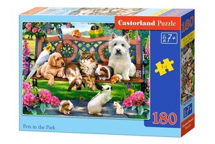 Castorland Pets in the park puzle, 180 daļas cena un informācija | Puzles, 3D puzles | 220.lv