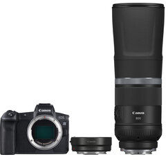 Canon EOS R + RF 800mm f/11 IS STM + Montāžas adapteris EF-EOS R cena un informācija | Digitālās fotokameras | 220.lv