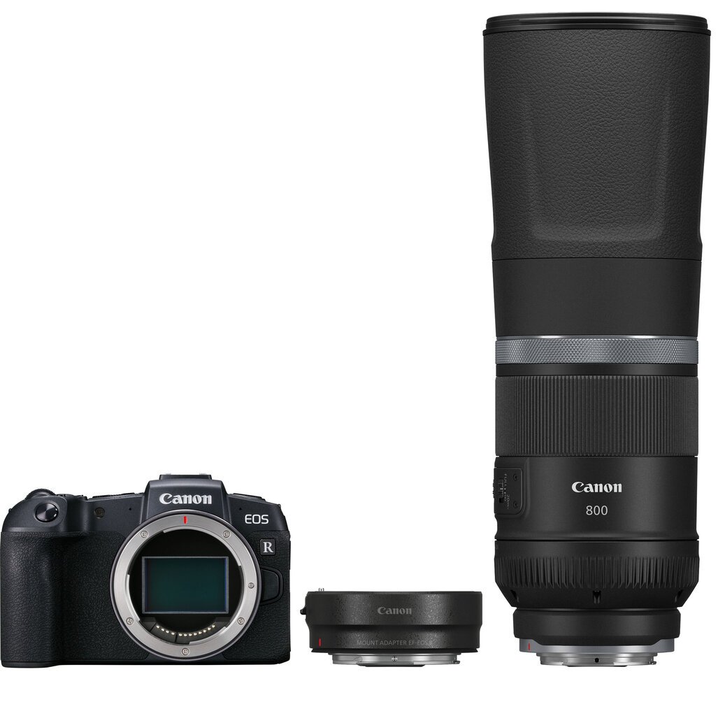 Canon EOS RP + RF 800mm f/11 IS STM + Montāžas adapteris EF-EOS R cena un informācija | Digitālās fotokameras | 220.lv