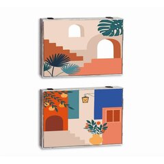 Pārvalks DKD Home Decor, 46,5 x 6 x 31,5 cm, 2 gab. cena un informācija | Dārza mēbeļu komplekti | 220.lv