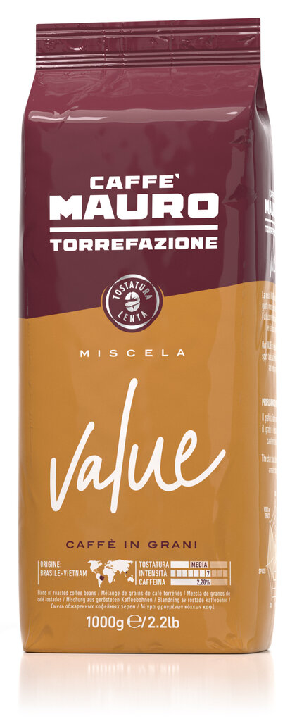 Kafijas pupiņas Mauro Value 1kg цена и информация | Kafija, kakao | 220.lv