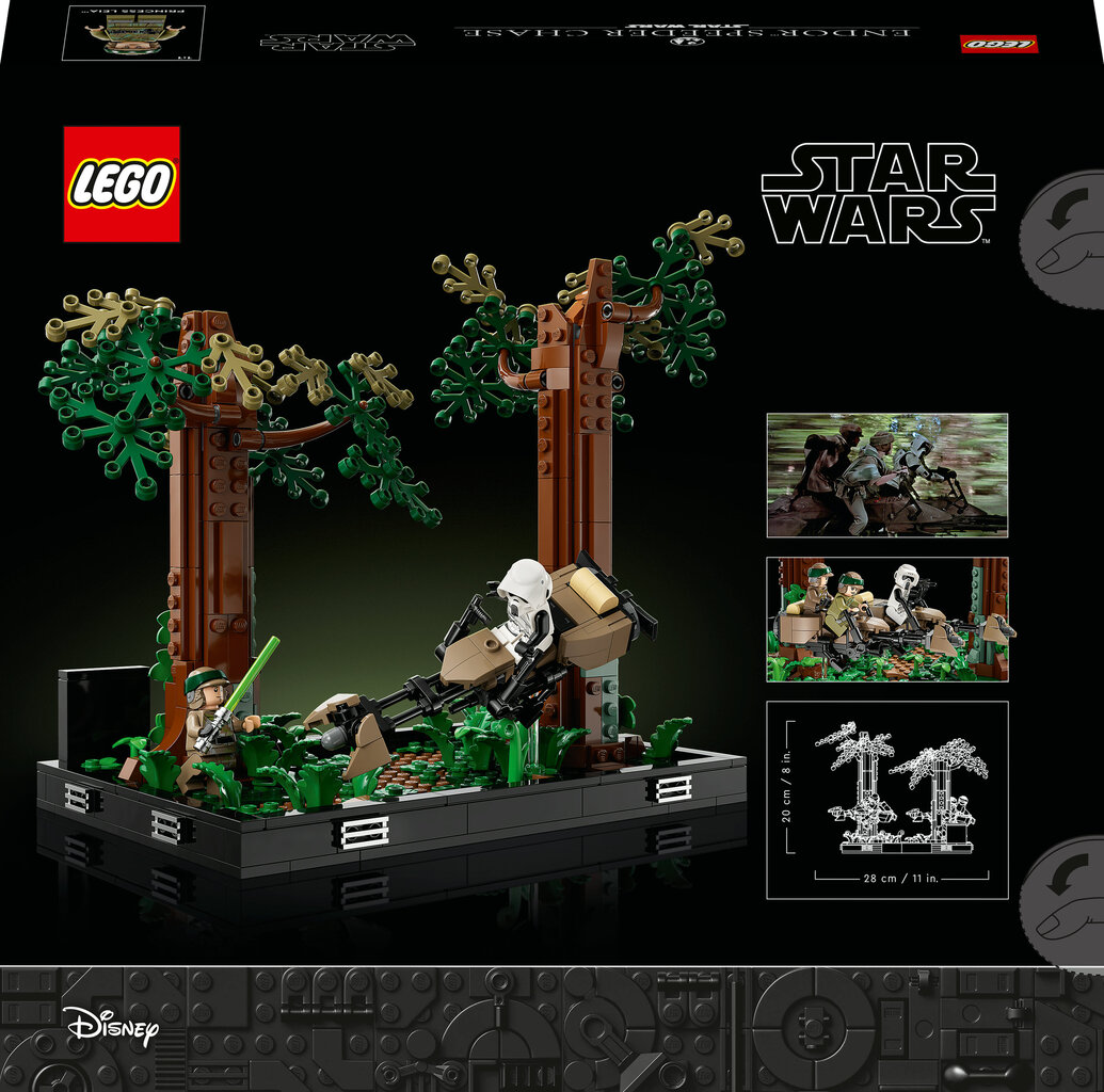 75353 LEGO® Star Wars Diorāma: Endor™ ātrgaitas pakaļdzīšanās цена и информация | Konstruktori | 220.lv