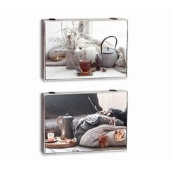 Крышки DKD Home Decor Слон бухгалтер 46,5 x 6 x 31,5 cm бирюзовый 2 штук Деревянный MDF цена и информация | Комплекты уличной мебели | 220.lv