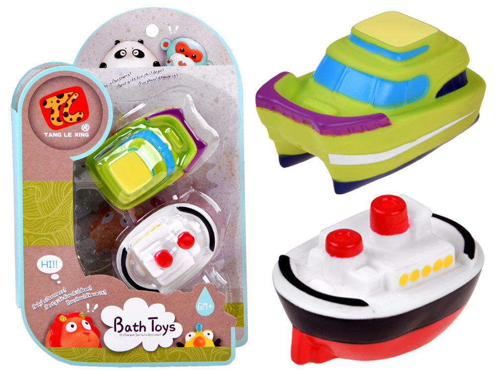 Gumijas peldvietu rotaļlietas - Kuģi cena un informācija | Rotaļlietas zīdaiņiem | 220.lv