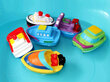 Gumijas peldvietu rotaļlietas - Kuģi cena un informācija | Rotaļlietas zīdaiņiem | 220.lv