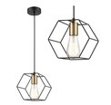 Piekaramā lampa APP1131-1CP melna/zelta