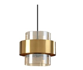 Piekaramā lampa APP1236-1CP zelta krāsā cena un informācija | Lustras | 220.lv