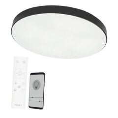 Plafonveida melns LED gaismeklis "BOLTON" 48W cena un informācija | Griestu lampas | 220.lv